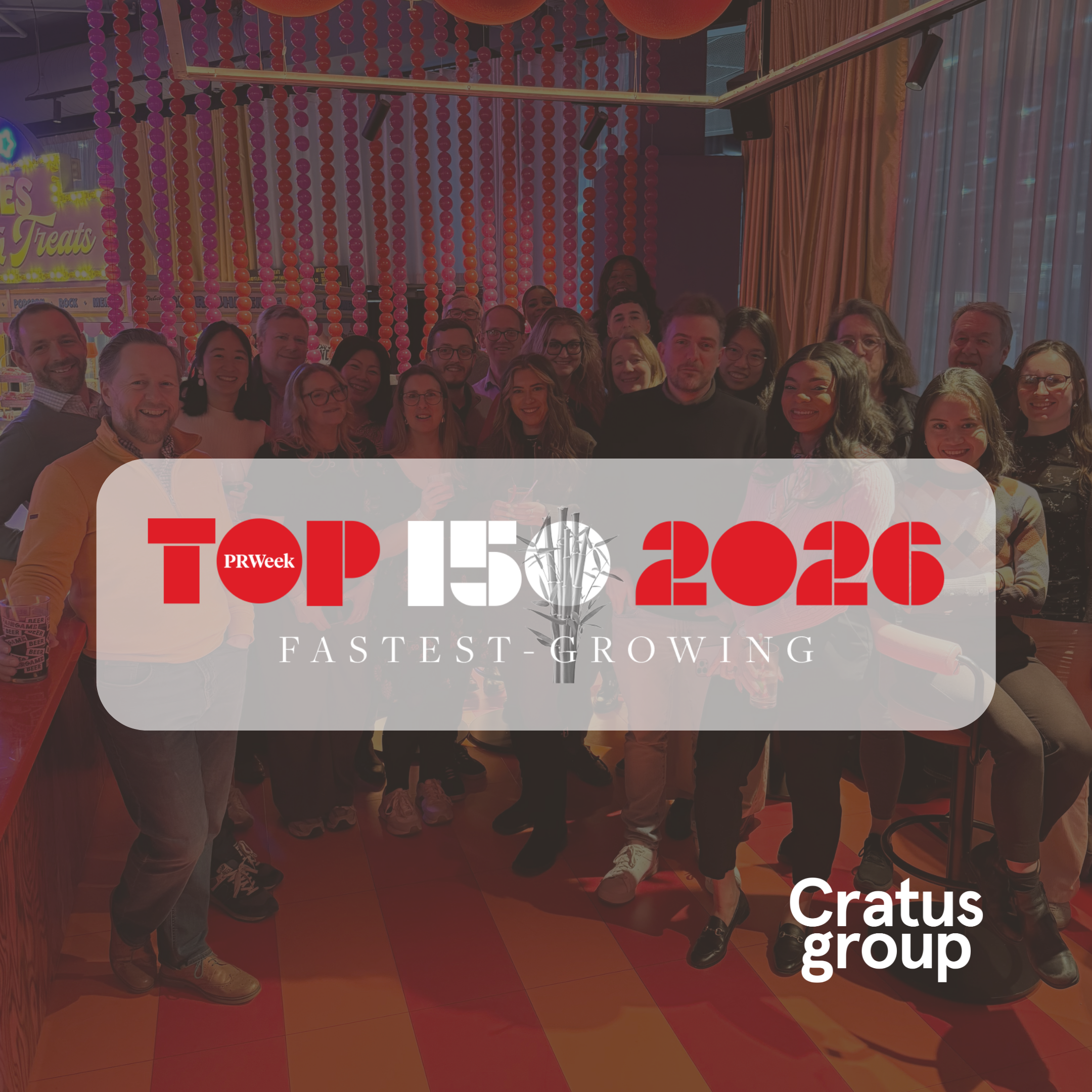 Cratus Group recognised in PRWeek Top 150 and Fastest Growing Agencies rankings
